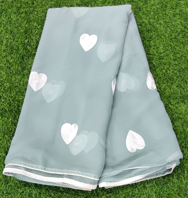 Pista Green Sweetheart Georgette 5 F5-6