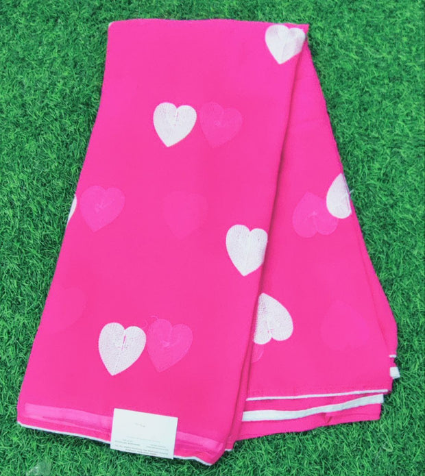 Pink Sweetheart Georgette 5 F5-10
