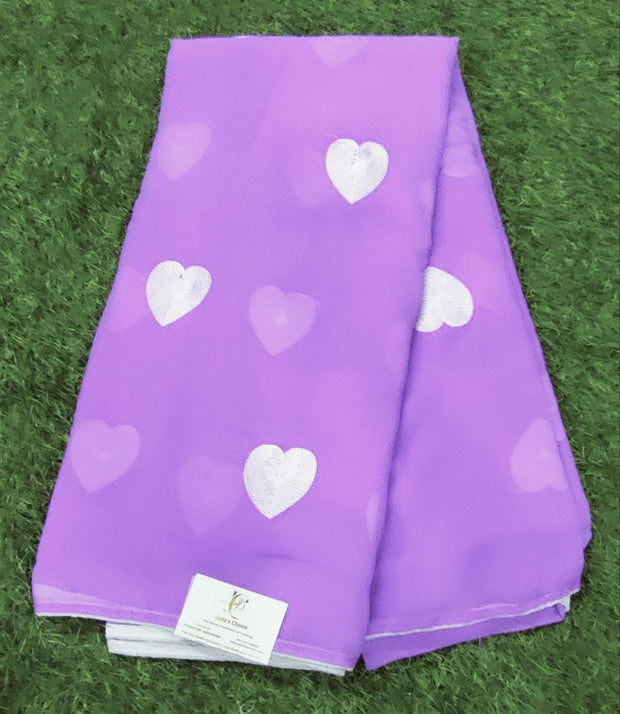 Light Lavender Sweetheart Georgette 5 F5-9