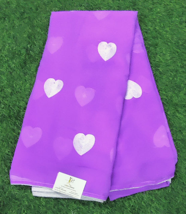 Lavender Sweetheart Georgette 5 F5-2