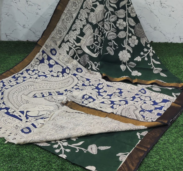 Bottle Green Kalamkari 7 F5-6