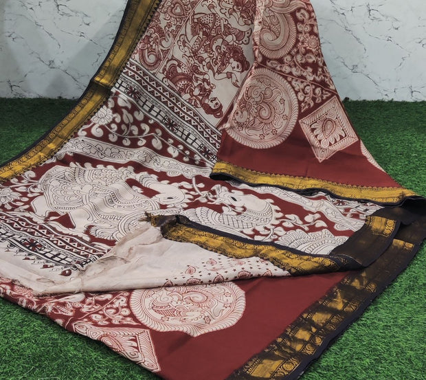 Red Kalamkari 7 F5-5