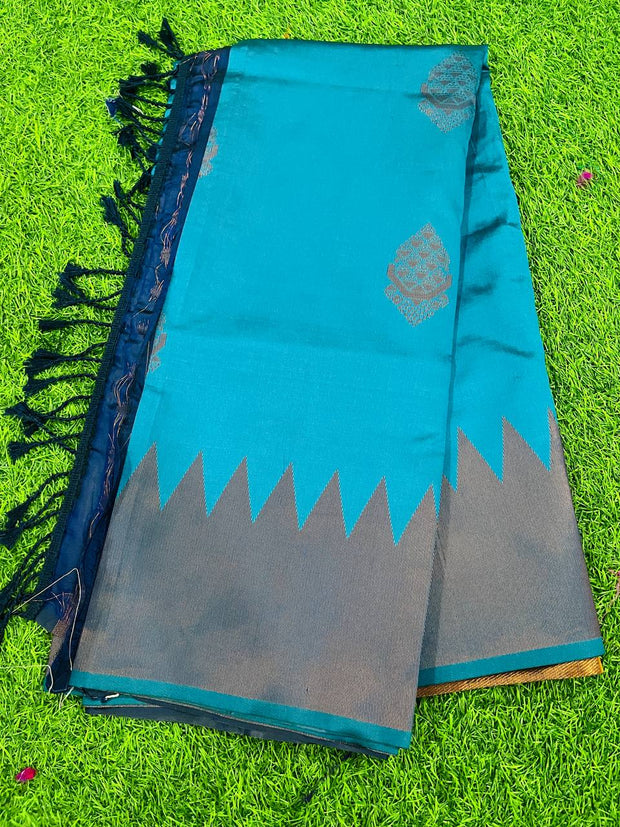 Blue LW Kanchi Pattu 16 I5-10E