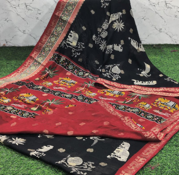 Black Mysore Crepe 18 I5-12