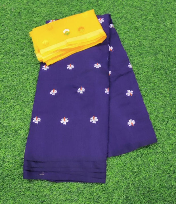Purple Khadi Cotton 7 C5-10E