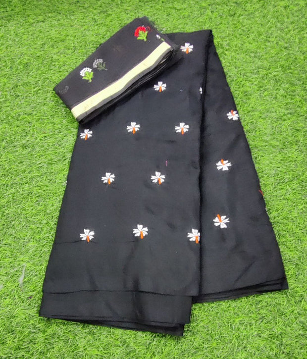 Black Khadi Cotton 7 C5-3E