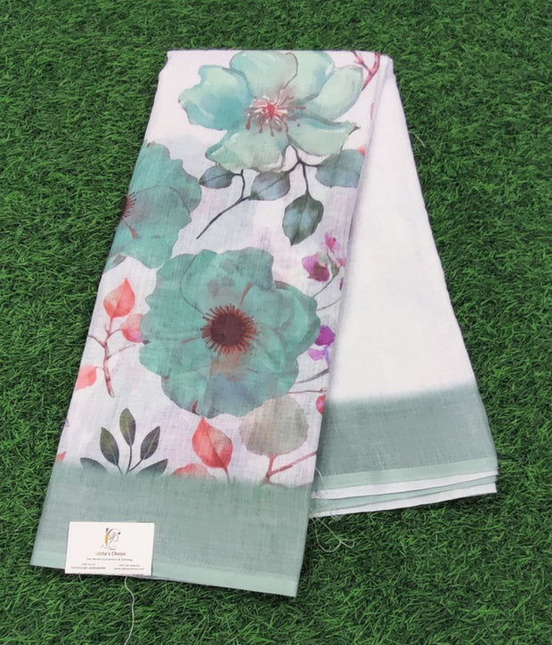 Green Linen Voile 8 C5-2E