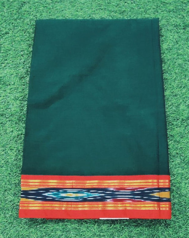 Dark Green Handloom Cotton 11 C5-1E