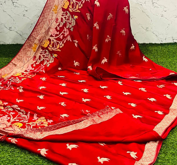 Red Mashru Pattu 23 I5-7
