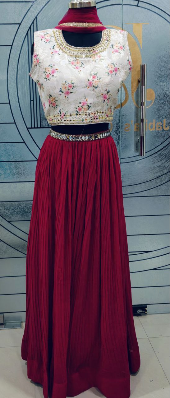 Kempu Crush Lehenga Set 27 I5-11E