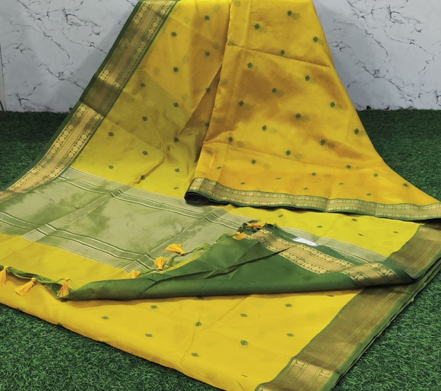 Yellow Semi Khadi 23 F5-2