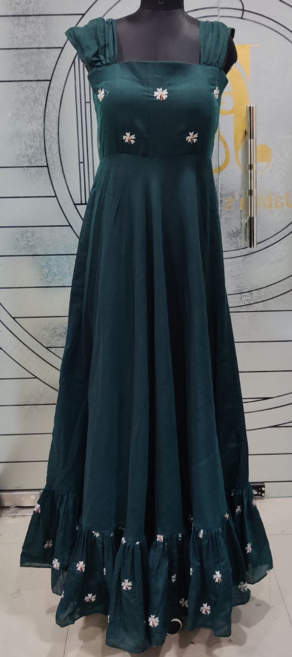 Peacock Green Dress 26 I5-6E