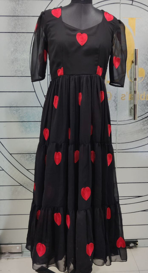 Black Embroidery Dress 26 I5-5E