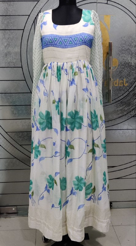 White Georgette Dress 26 I5-4E