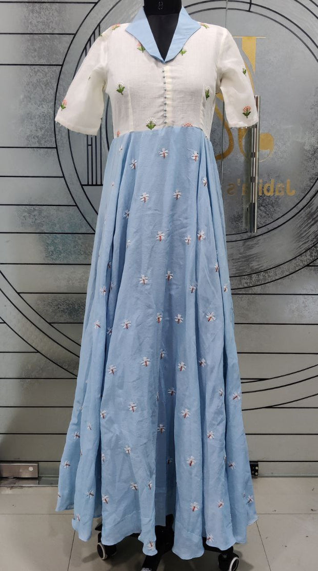 White Blue Dress 26 I5-7E