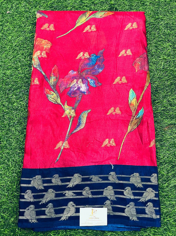 Tomato Pink Mysore Crepe 29 I5-8E