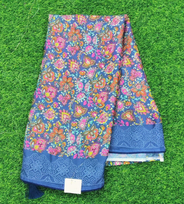Grey Georgette Kalmkari 19 C5-12E
