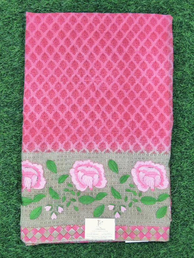 Tomato Red Embroidery Kota 20 C5-5E