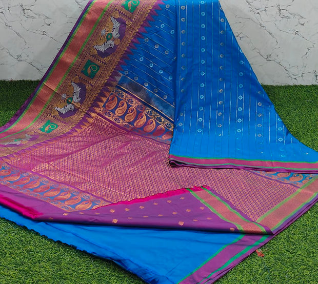 Blue Handloom Gadwal 26 F5-5