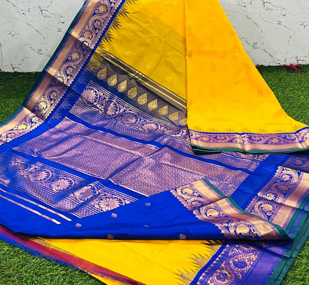 Yellow Vintage Pattu 1 J5-7