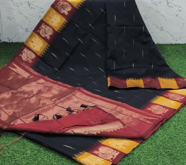 Black LW Kanchi Pattu 27 F5-4