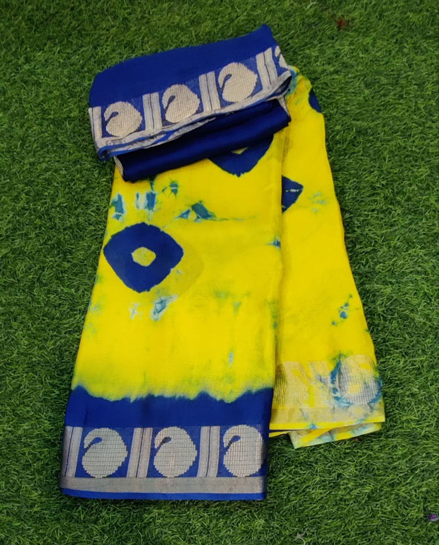 Yellow Kadhi Georgette 22 C5-8E