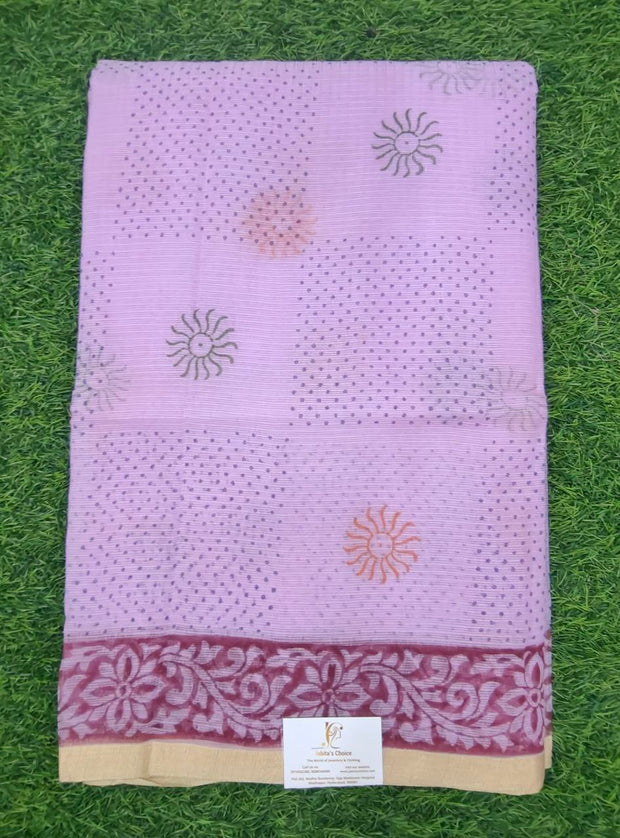 Lavender pink Kota Printed 24 C5-9E