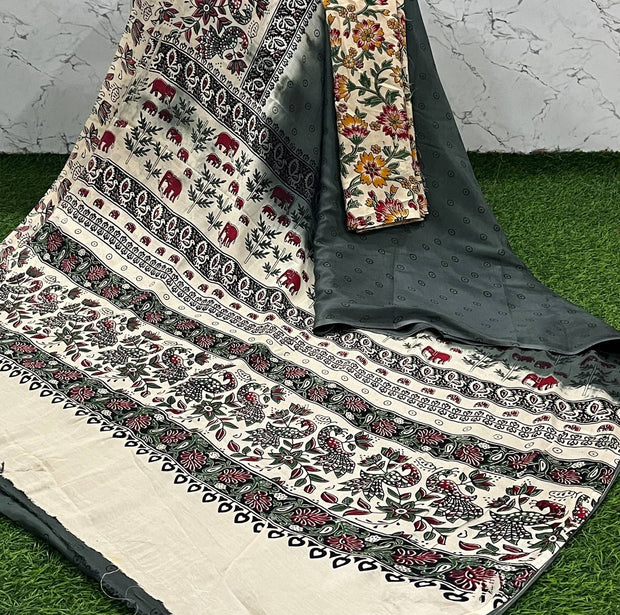 Grey Crepe Georgette 24 C5-12