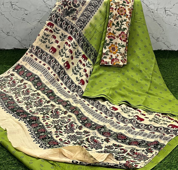 Green Crepe Georgette 24 C5-11
