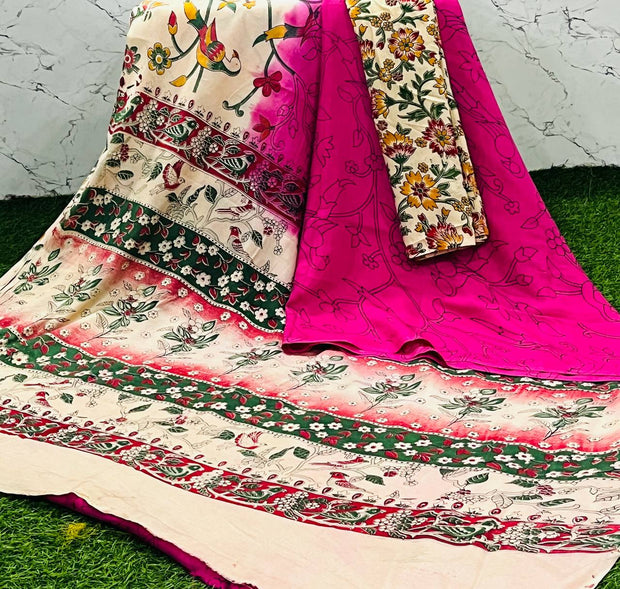 Pink Crepe Georgette 24 C5-9