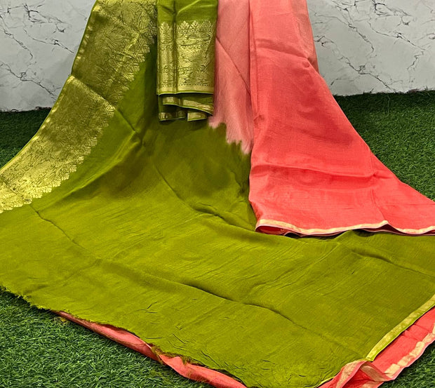 Orange Kadhi Georgette 24 C5-3