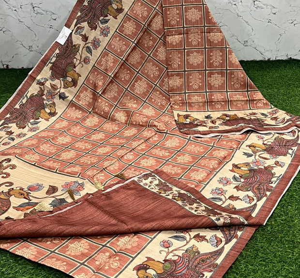 Honey Kalamkari Tussar 5 J5-10