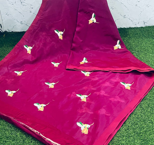 Kempu Embroidery Handloom Mangalgiri 5 G5-5