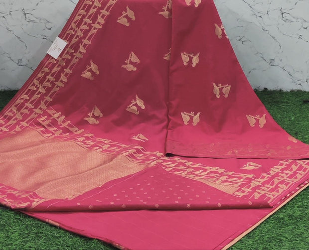 Peach Banaras Georgette 6 G5-12