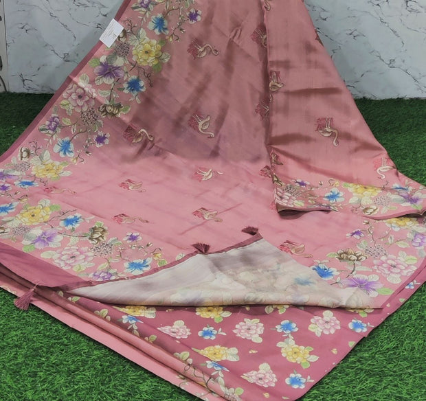 Pink Digital Tussar 19 H5-4