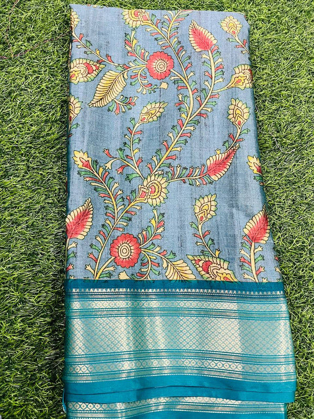 Greenish Blue  Tussar 15 J5-8E