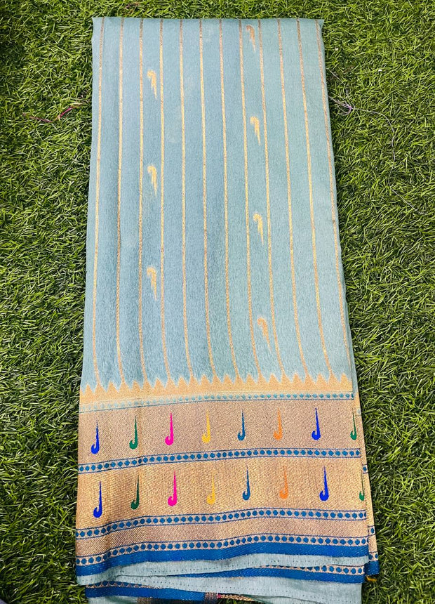 Lux Green Paithani Banaras15 J5-7E