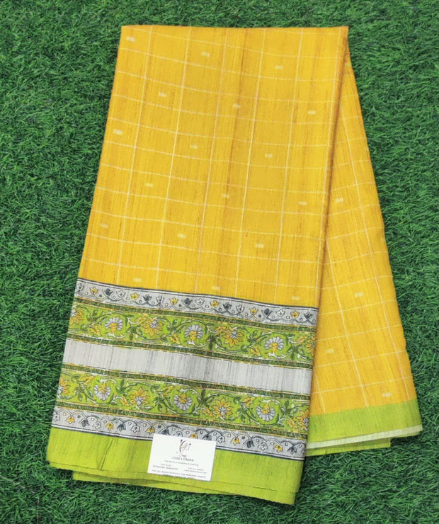 Yellow Khadi Silk 4 D5-2E
