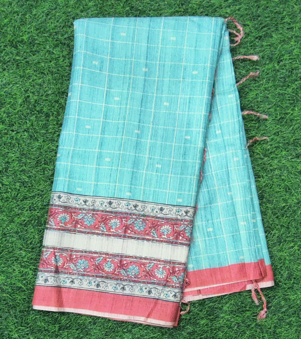 Lux Green Khadi Silk 4 D5-3E