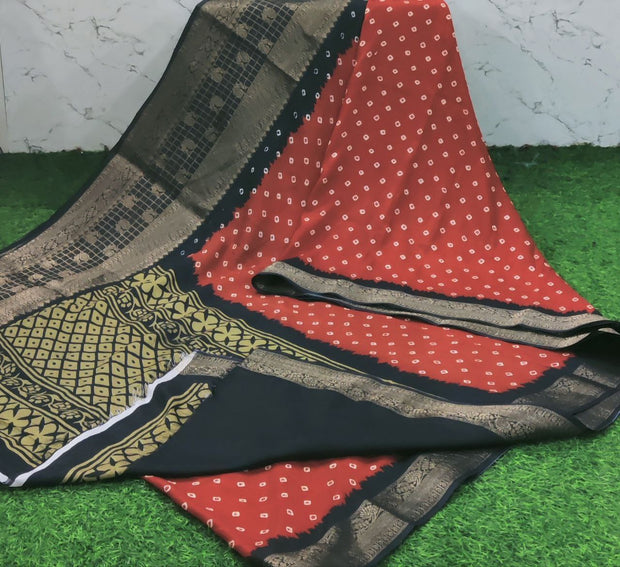 Red Crush Bandhini Georgette 11 G5-8