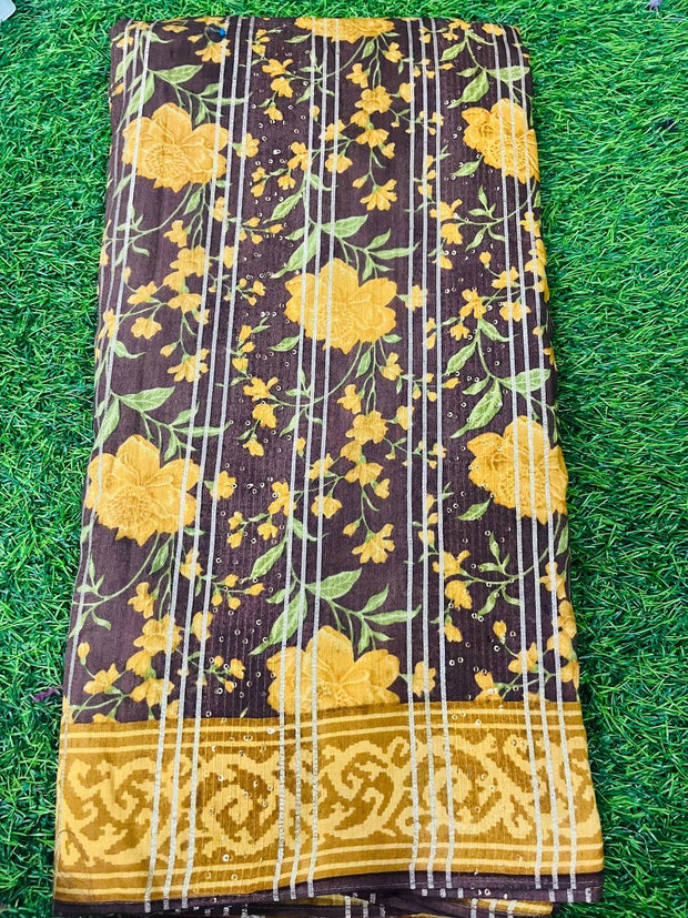 Brown Mysore Crepe 17 J5-6E