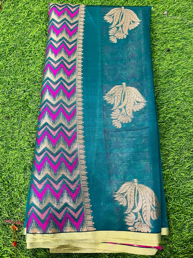 Peacock Blue Banaras 17 J5-3E