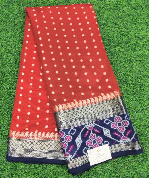 Red Banaras Pattu 21 J5-9E