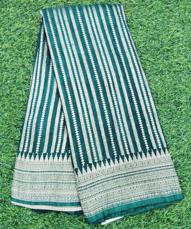 Bottle Green Banaras Pattu 21 J5-8E