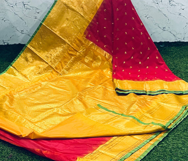 Red Handloom Gadwal 16 G5-12