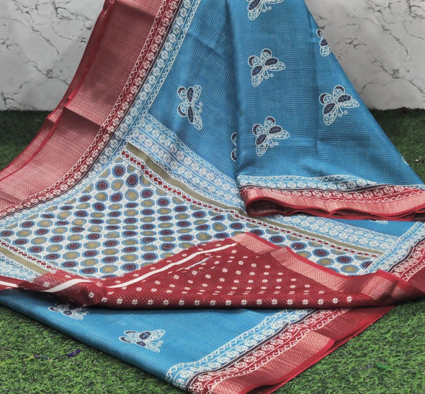 Blue Mysore Crepe 21 J5-9