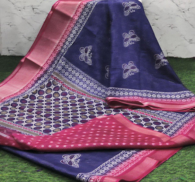 Blue Mysore Crepe 21 J5-7