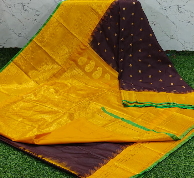 Brown Handloom Gadwal 16 G5-9