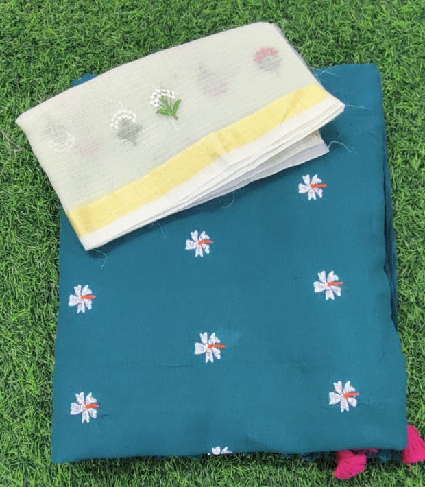 Green Floral Cotton 11 D5-3E