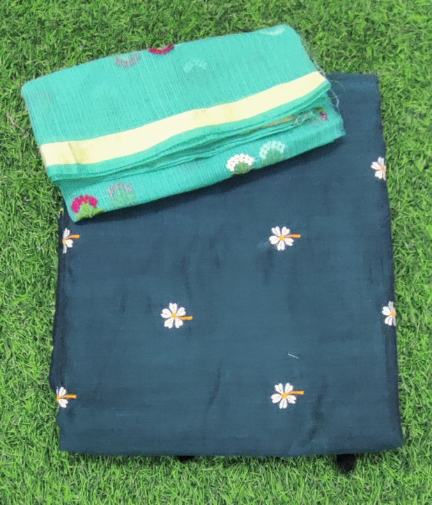 Green Floral Cotton 11 D5-10E